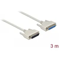 DeLOCK Serial Cable D-Sub 25 male to female 3 m