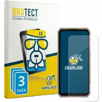BROTECT Screenprotector 3 Stuks voor Ulefone RugOne Xever 8 Beschermglas transparant