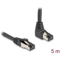 DeLOCK RJ45 Network Cable Cat.8.1 S/FTP 90° upwards angled / straight 5 m black