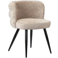 Pole to Pole Eetkamerstoel Cloud | chenille beige 58x77x63 cm eetkamerstoelen | NADUVI