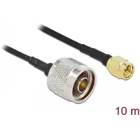 DeLOCK Antenna Cable N plug to SMA plug LMR/CFD100 10 m low loss