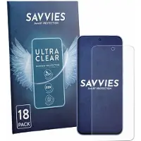 Savvies - Screenprotector voor Tecno Spark 50 Pro - Folie Beschermfolie transparant 18 Stuks