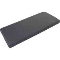 Huisenthuis.nl Halbankkussen Pjotr Grafiet - Breedte 89 cm - Hoogte 5 cm - Diepte 36 cm - Zonder deuren