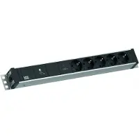 Bachmann 19" 1,5U 5xCEE7/3 1xGVS-Plus 2,0m CEE7/7