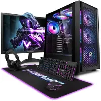 VIBOX Gaming PC Set - Ryzen 3 3200G - Onboard Videokaart - 16GB RAM - 1TB SSD - Windows 11 - WiFi 6 + Bluetooth 5.4 - 22" Monitor + Accessoires