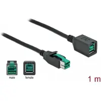 DeLOCK PoweredUSB extension cable 12 V 1 m