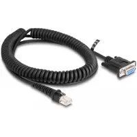 DeLOCK Coiled Cable RJ50 male to D-Sub 9 female 1.5 m black