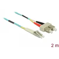 DeLOCK Cable Optical Fibre LC to SC Multi-mode OM3 2 m