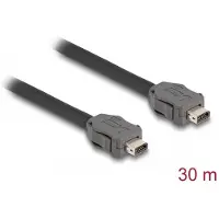 DeLOCK - Patchkabel - ix Industrial (S) naar ix Industrial (S) - 30 meter - 6,5 mm - SSTP - CAT 7 - Zwart