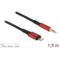DeLOCK Audio Cable 8 pin Lightning male to Stereo jack male 3.5 mm 3 pin 1.5 m