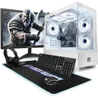 VIBOX Gaming PC Set - Ryzen 3 3200G - Onboard Videokaart - 16GB RAM - 480GB SSD - Windows 11 - WiFi 6 + Bluetooth 5.4 - 22" Monitor + Accessoires