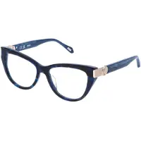Just cavalli VJC164 53/16/140 Blauw+blauwe hoorn Acetaat DAME VJC164
