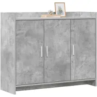vidaXL Dressoir Betongrijs 98,5 x 33 x 80 cm Bewerkt hout