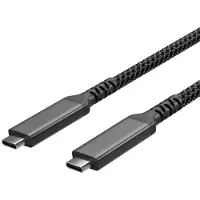 Shiverpeaks --USB-C Ladekabel, USB C Stecker auf USB-C Stecker, 3.2, 100W PD, Textil, 2m