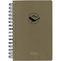 Aurora agenda 2026 - 1 dag per pagina - 6-talig - Wire-O - 15 x 21 cm - Craft Bruin