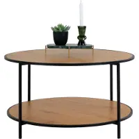 Ebuy24 Vita Natuur Eiken Salontafel - Ø80x45 cm