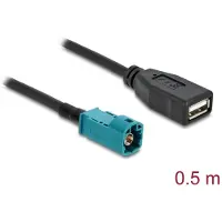 DeLOCK Cable HSD Z male to USB 2.0 Type-A female 0.5 m