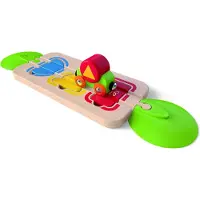 Hape houten puzzelrails met trein 7 delig