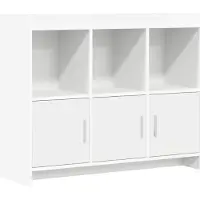 vidaXL Dressoir, wit, 98,5 x 33 x 80 cm, houtvezel