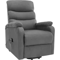 vidaXL Sta-op-massagestoel stof lichtgrijs
