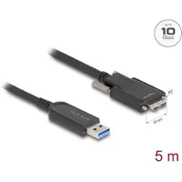 DeLOCK Active Optical Cable USB 10 Gbps Type-A male to Type Micro-B male with screws 5 m