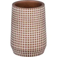 Wenko badkamerbeker Ohrid 10 cm polystyreen brons/wit