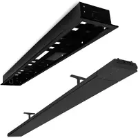 Heatstrip Inbouwframe Behuizing Flushmount Zwart Voor 3600W model type Design zonder afstandsbediening