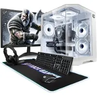 VIBOX Gaming PC Set - Ryzen 5 5500 - RTX 5060 - 16GB RAM - 1TB SSD - Windows 11 - WiFi 6 + Bluetooth 5.4 - 23" Monitor + Accessoires