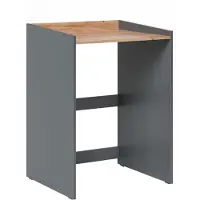 Vicco Wasmachinekast Viktor, Antraciet/Goudkleurig Eiken, 67.8 x 94.6 cm met rand