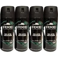 Axe - Premium Deodorant Bodyspray - Fine Fragrance Collection - White Vetiver - 4 x 150 ml