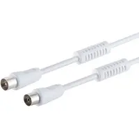 Shiverpeaks S/CONN maximale connectiviteit antennekabel met mantelstroomfilter, > 100 dB, wit, 5,0m (100 dB, Antennekabel)