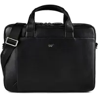 Braun Büffel Golf 3.0 Aktentas Leder 37.5 cm Laptopvak zwart