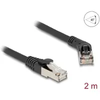 DeLOCK 80490 netwerkkabel Zwart 2 m Cat6a S/FTP (S-STP)
