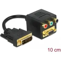 DeLOCK adapter: DVI 29-pin stekker naar VGA + 3x Cinch