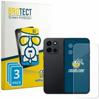 BROTECT Screenprotector 3 Stuks voor OnePlus Nord 6 (Voor+Camera) Beschermglas transparant
