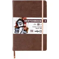 Clairefontaine DFY - Schetsboek - A5 - 14 x 21 cm - 140 g - Bruin - 80 vellen