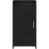 vidaXL Dressoir Zwart eiken 40 x 36 x 80 cm Bewerkt hout