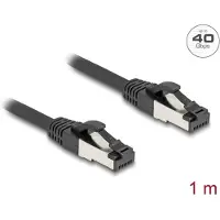 DeLOCK RJ45 netwerkkabel Cat.8.1 S/FTP, 1 meter, tot 40 Gbps, zwart