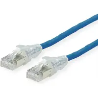 Secomp 21.05.0534 RJ45 Netwerkkabel, patchkabel CAT 6A S/FTP 3.00 m Blauw Afgeschermd (dubbel), Halogeenvrij, Vlambestendig 1 stuk(s)