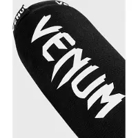Venum Kontact Scheenbeschermers Zwart Wit zonder Voet - S