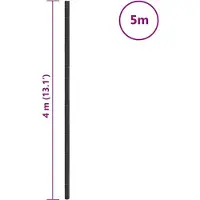 vidaXL Worteldoek 4x5 m polypropeen zwart