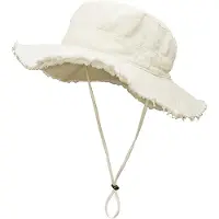 VHV -Premium Zonnehoed Dames - UPF 50+ UV-bescherming Vissershoed - Opvouwbare Strandhod met Brede Rand - Verstelbare Zomerhoed voor Wandelen en Reizen - Beige