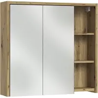 Vicco Badkamerspiegelkast Viola Kasjmier/Artisanaal eiken 80 x 75 cm, Model 60729