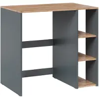 Vicco Wasmachinekast Viktor Antraciet/Goudkleurig Eiken 93.6 x 88.2 cm met 2 legplanken, Model 60593