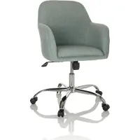 Hjh OFFICE Bureaustoel / Draaistoel stoel / Schelp stoel SOLAO 300 Stof mint