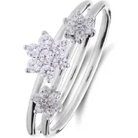 Lucardi Ring 'Stern' zilver