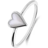 Lucardi Ring 'Herz' zilver