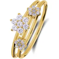 Lucardi Ring 'Stern' goud