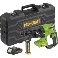Procraft PHA40bb-c accu-boorhamer 20 V 2,6 J SDS plus Brushless + 1x accu 2,0 Ah + koffer - zonder oplader