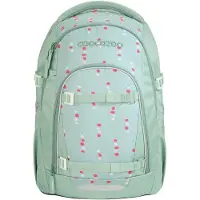 Coocazoo Rugzak 'Mate' lichtgroen / bloedrood / offwhite